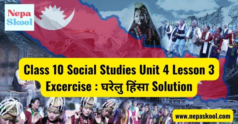 Class 10 Social Studies Unit 4 Lesson 3 Excercise : Gharelu Hinsa Solution